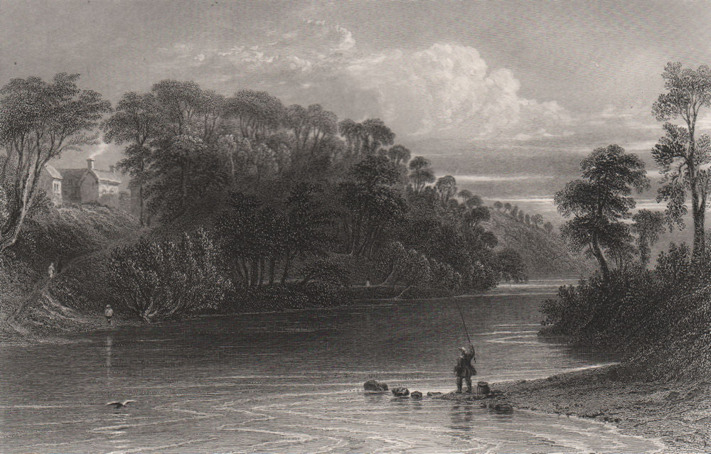 Ellisland, Dumfries & Galloway. Robert Burns. Scotland. BARTLETT c1840 print